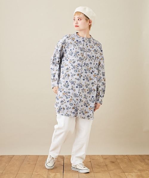 CUBE SUGAR（キューブシュガー）の「ピーチツイル ウエストゴム 無地 ワークパンツ（その他パンツ・レディース・ホワイト/ブラック/ナチュラル/サックスブルー/イエロー/オレンジ・M）」の14枚目の写真