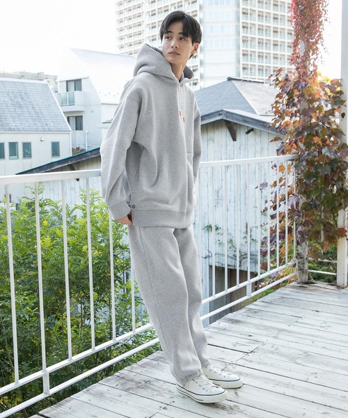 niko and...（ニコアンド）の「速乾裏パイル起毛パーカー（パーカー・メンズ・アイボリー/ライトグレー/グリーン・MEDIUM/LARGE）」の4枚目の写真