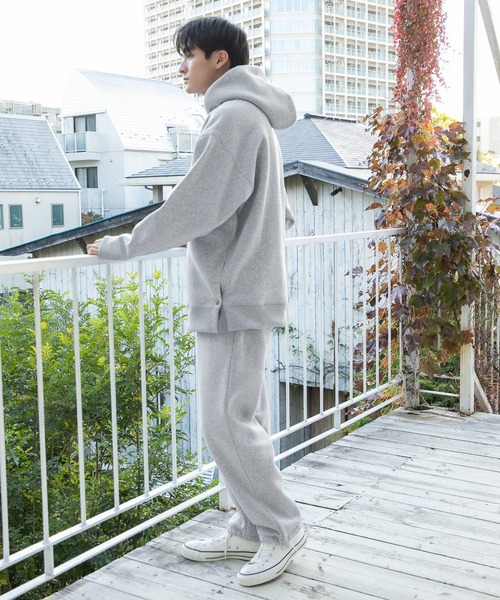 niko and...（ニコアンド）の「速乾裏パイル起毛パーカー（パーカー・メンズ・アイボリー/ライトグレー/グリーン・MEDIUM/LARGE）」の10枚目の写真