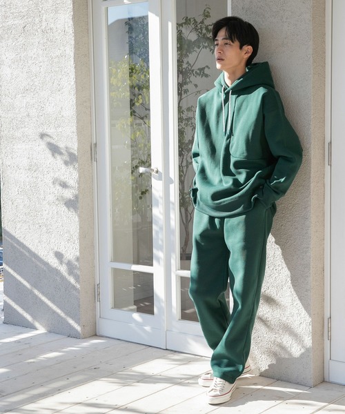 niko and...（ニコアンド）の「速乾裏パイル起毛パーカー（パーカー・メンズ・アイボリー/ライトグレー/グリーン・MEDIUM/LARGE）」の22枚目の写真