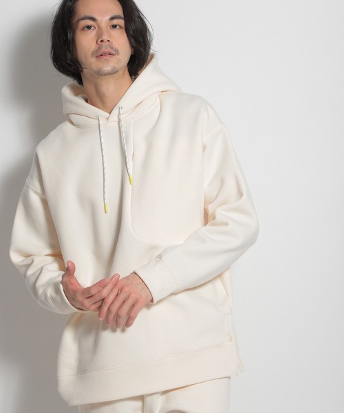 niko and...（ニコアンド）の「速乾裏パイル起毛パーカー（パーカー・メンズ・アイボリー/ライトグレー/グリーン・MEDIUM/LARGE）」の5枚目の写真