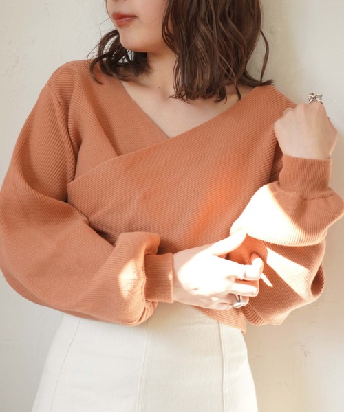 archives（アルシーヴ）の「2wayクロスリブニットプルオーバー