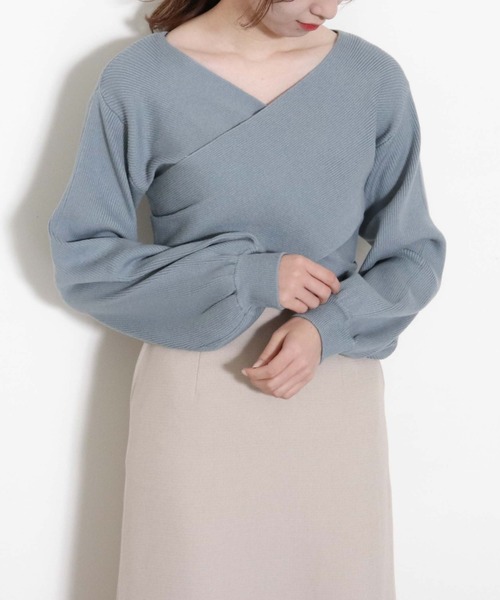 archives（アルシーヴ）の「2wayクロスリブニットプルオーバー