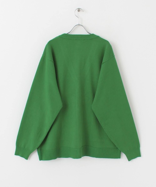 SENSE OF PLACE by URBAN RESEARCH（センスオブプレイスバイアーバンリサーチ）の「『ユニセックス』ストレッチVネックカーディガン（カーディガン/ボレロ・メンズ・ライトベージュ/ライトブルー/グリーン/イエロー・MEDIUM/LARGE）」の5枚目の写真