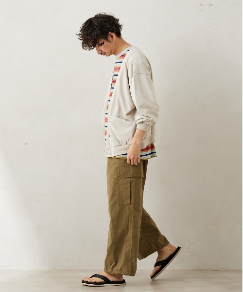 JOURNAL STANDARD relume(ジャーナルスタンダード レリューム)の「【HOUSE HOLD / ハウスホールド】イージーワイドカーゴパンツ(カーゴパンツ・メンズ・ブラック/カーキ/ホワイト・2/4/3)」の15枚目の写真