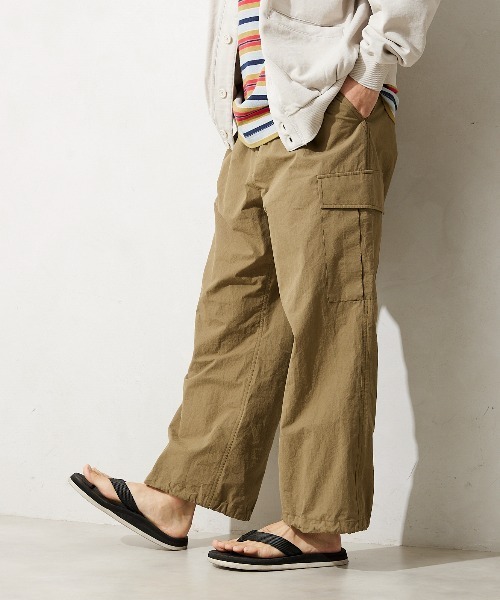 JOURNAL STANDARD relume(ジャーナルスタンダード レリューム)の「【HOUSE HOLD / ハウスホールド】イージーワイドカーゴパンツ(カーゴパンツ・メンズ・ブラック/カーキ/ホワイト・2/4/3)」の20枚目の写真