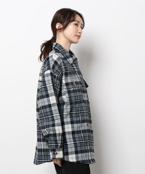 ROXY（ロキシー）の「PLAID SHIRTS/ロキシーチェックシャツ（シャツ/ブラウス・レディース・ブラック/バーガンディー・MEDIUM/LARGE）」の11枚目の写真