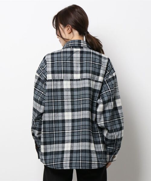 ROXY（ロキシー）の「PLAID SHIRTS/ロキシーチェックシャツ（シャツ/ブラウス・レディース・ブラック/バーガンディー・MEDIUM/LARGE）」の12枚目の写真
