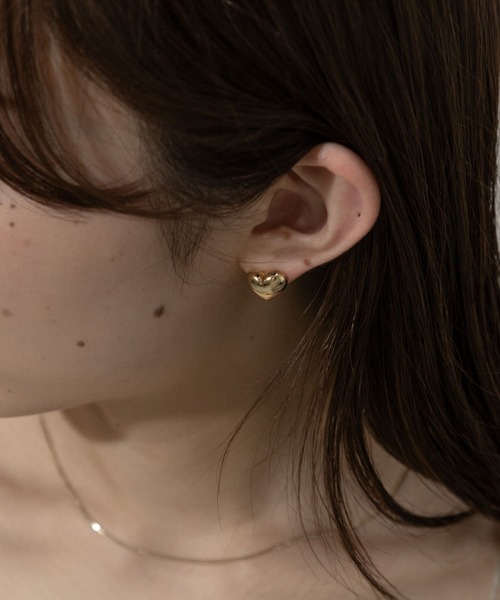 SMELLY（スメリー）の「ハートワンタッチピアス（ピアス（両耳用）・レディース・ゴールド/シルバー・-）」の7枚目の写真