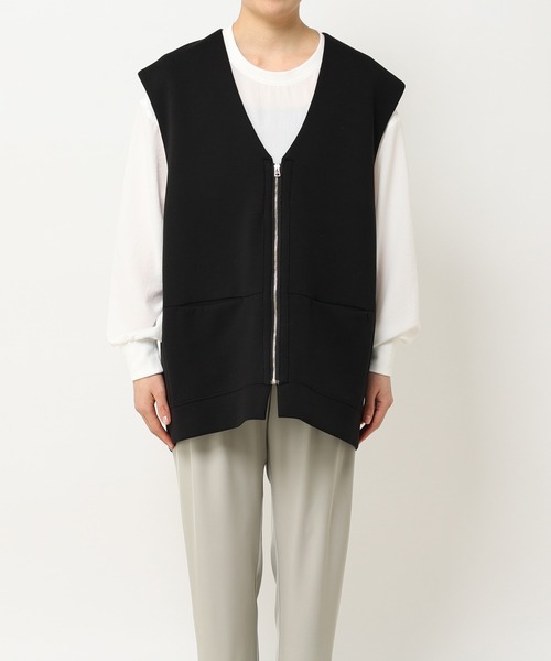RIVE DROITE（リヴドロワ）の「WEB限定/ダンボールZIPベスト（ベスト・レディース・ブラック・FREE）」の8枚目の写真