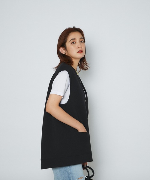 RIVE DROITE（リヴドロワ）の「WEB限定/ダンボールZIPベスト（ベスト・レディース・ブラック・FREE）」の20枚目の写真