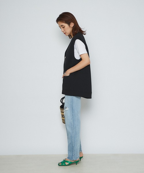 RIVE DROITE（リヴドロワ）の「WEB限定/ダンボールZIPベスト（ベスト・レディース・ブラック・FREE）」の17枚目の写真