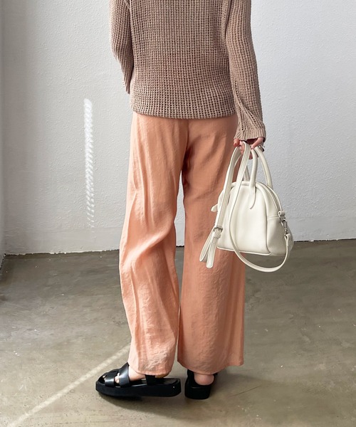 Shelly island（シェリーアイランド）の「シアーイージーワイドパンツ（その他パンツ・レディース・パープル/イエロー/オレンジ・FREE）」の14枚目の写真