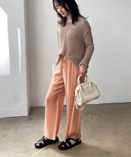 Shelly island（シェリーアイランド）の「シアーイージーワイドパンツ（その他パンツ・レディース・パープル/イエロー/オレンジ・FREE）」の20枚目の写真