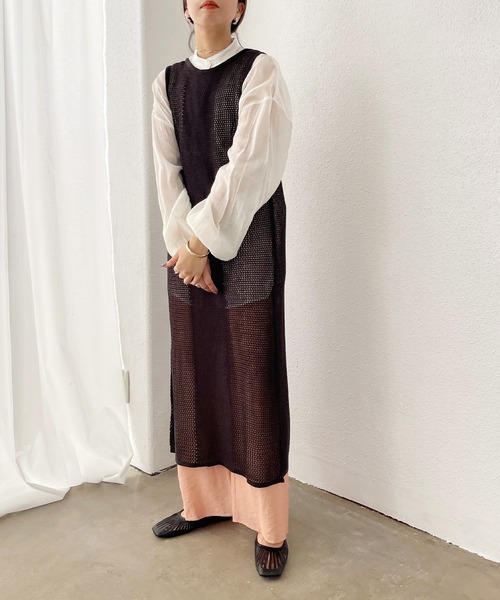 Shelly island（シェリーアイランド）の「シアーイージーワイドパンツ（その他パンツ・レディース・パープル/イエロー/オレンジ・FREE）」の17枚目の写真