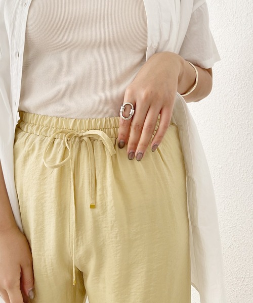 Shelly island（シェリーアイランド）の「シアーイージーワイドパンツ（その他パンツ・レディース・パープル/イエロー/オレンジ・FREE）」の12枚目の写真