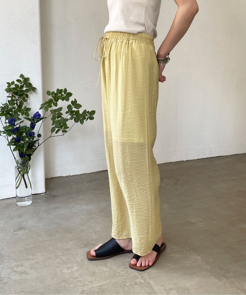 Shelly island（シェリーアイランド）の「シアーイージーワイドパンツ（その他パンツ・レディース・パープル/イエロー/オレンジ・FREE）」の22枚目の写真