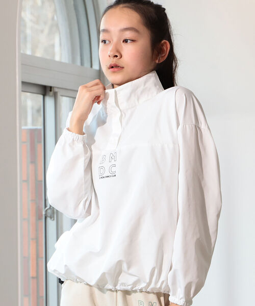 B:MING by BEAMS(ビーミングバイビームス)の「B:MING by BEAMS / ロゴプリント プルオーバー ブルゾン(130~160cm)(ブルゾン・キッズ・ホワイト/ブラック・130/160/140/150)」の13枚目の写真
