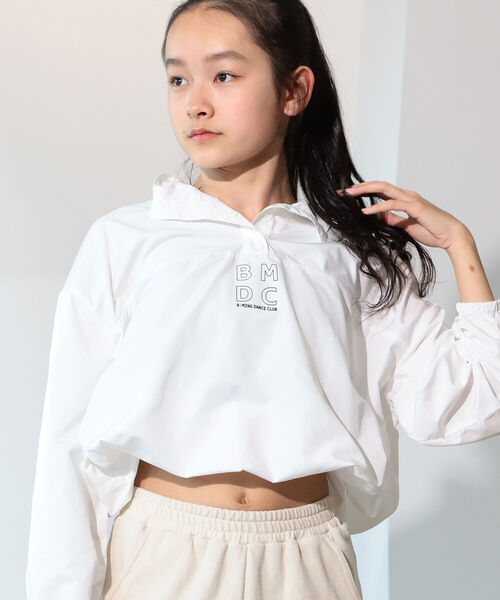 B:MING by BEAMS(ビーミングバイビームス)の「B:MING by BEAMS / ロゴプリント プルオーバー ブルゾン(130~160cm)(ブルゾン・キッズ・ホワイト/ブラック・130/160/140/150)」の21枚目の写真