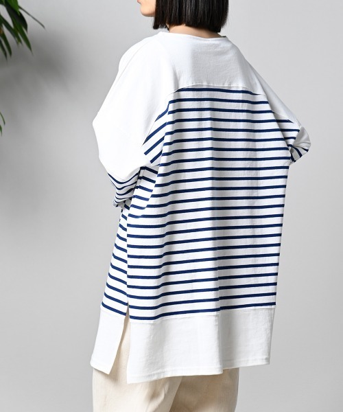 LUPILIEN(ルピリアン)の「【LUPILIEN】切替バスクTシャツ(Tシャツ/カットソー・レディース・ブラック/ピンク/ブルー/グリーン・FREE)」の14枚目の写真