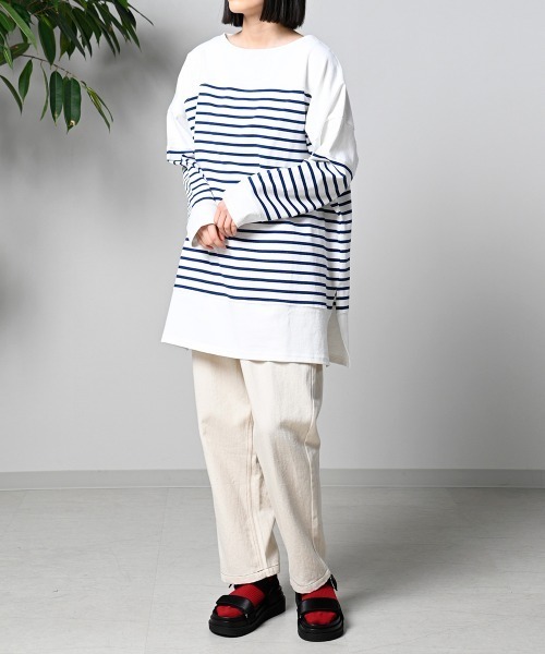LUPILIEN(ルピリアン)の「【LUPILIEN】切替バスクTシャツ(Tシャツ/カットソー・レディース・ブラック/ピンク/ブルー/グリーン・FREE)」の15枚目の写真
