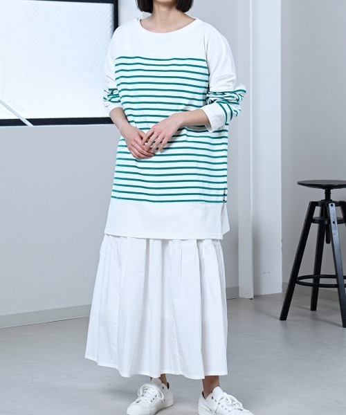 LUPILIEN(ルピリアン)の「【LUPILIEN】切替バスクTシャツ(Tシャツ/カットソー・レディース・ブラック/ピンク/ブルー/グリーン・FREE)」の20枚目の写真