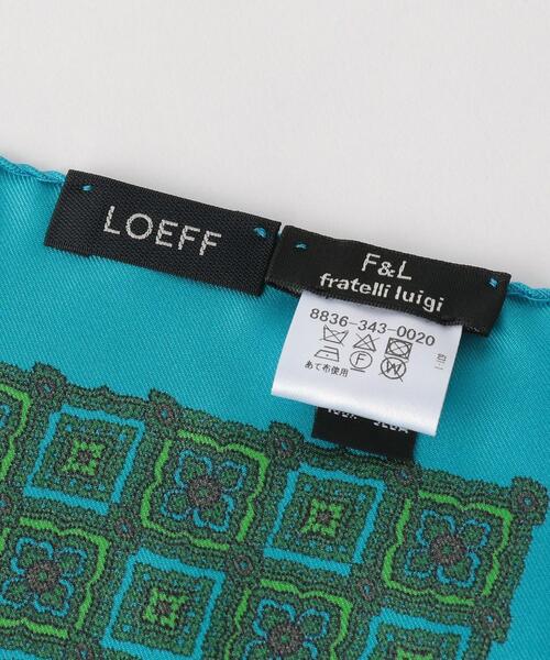 Fratelli Luigi(フラテッリルイージ)の「<FRATELLI LUIGI(フラテッリ ルイージ)>BNDN SLK スカーフ(バンダナ/スカーフ・レディース・オフホワイト/ターコイズブルー・FREE)」の5枚目の写真