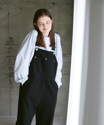 flaner | Loose denim overalls/ルーズデニムオーバーオール(サロペット/オーバーオール)