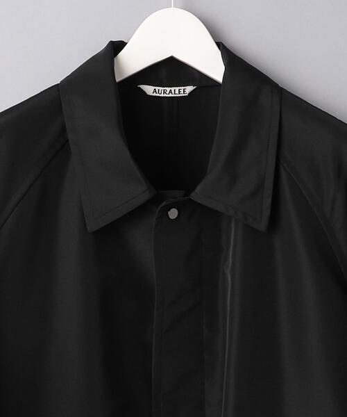 AURALEE（オーラリー）の「＜AURALEE（オーラリー）＞ グログラン ステンカラー コート■■■（ステンカラーコート・メンズ・ブラック・3/4/5）」の3枚目の写真