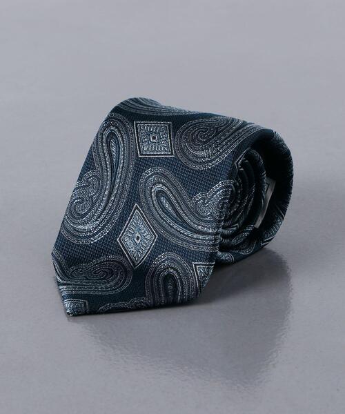 STEPHEN WALTERS（スティーブンウォルターズ）の「＜Stephen Walters（スティーブン ウォルターズ）＞ 2トーン ペイズリー タイ（ネクタイ・メンズ・ダークグレー/ダークブラウン/コバルトブルー/パープル・FREE）」の4枚目の写真