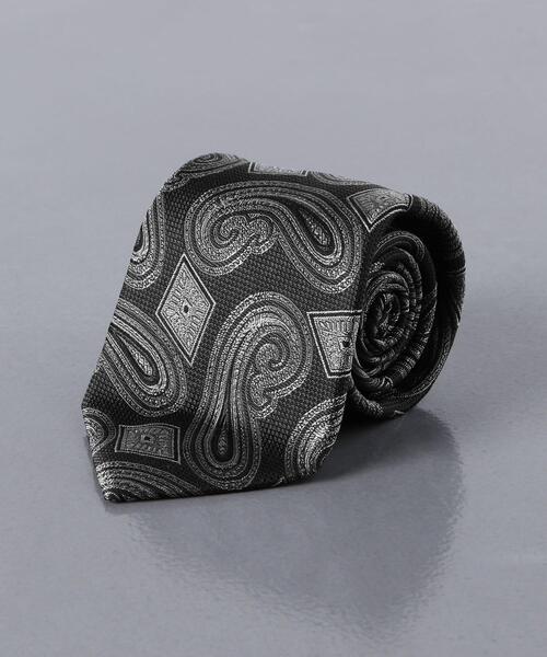 STEPHEN WALTERS（スティーブンウォルターズ）の「＜Stephen Walters（スティーブン ウォルターズ）＞ 2トーン ペイズリー タイ（ネクタイ・メンズ・ダークグレー/ダークブラウン/コバルトブルー/パープル・FREE）」の2枚目の写真