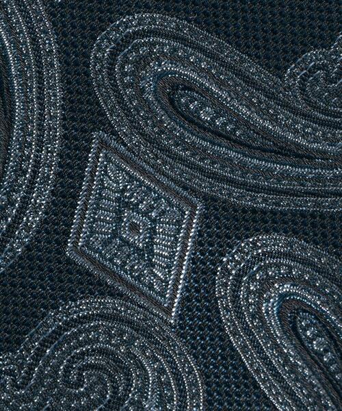 STEPHEN WALTERS（スティーブンウォルターズ）の「＜Stephen Walters（スティーブン ウォルターズ）＞ 2トーン ペイズリー タイ（ネクタイ・メンズ・ダークグレー/ダークブラウン/コバルトブルー/パープル・FREE）」の7枚目の写真