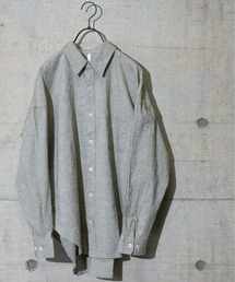【i】綿麻ストレッチビッグシャツ