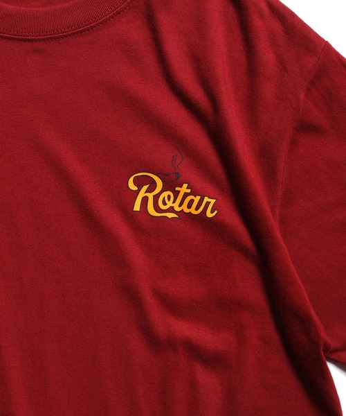 ROTAR（ローター）の「Rotar tobacco 1p Tee（Tシャツ/カットソー・メンズ・バーガンディー/スミクロ/オフホワイト・X-LARGE/MEDIUM/LARGE/SMALL）」の3枚目の写真
