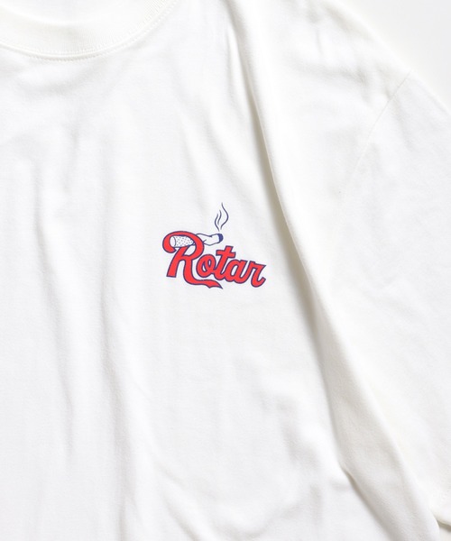 ROTAR（ローター）の「Rotar tobacco 1p Tee（Tシャツ/カットソー・メンズ・バーガンディー/スミクロ/オフホワイト・X-LARGE/MEDIUM/LARGE/SMALL）」の8枚目の写真