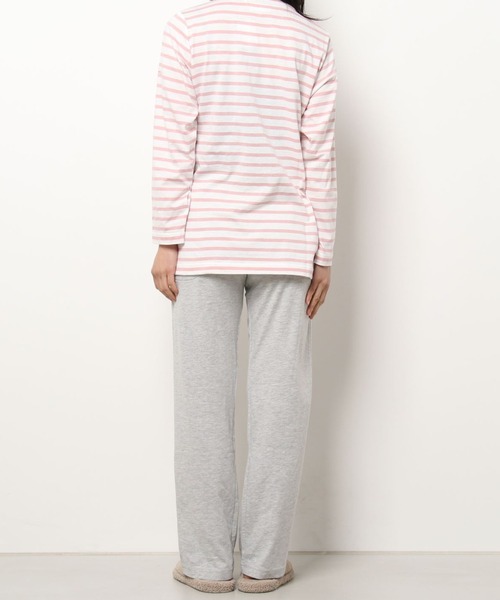 COMME CI COMME CA（コムシコムサ）の「COMME CI COMME CA/コムシコムサ　ルームウェア   天竺　長袖長パンツ　セットアップ（ルームウェア/パジャマ・レディース・ピンク/サックスブルー/レンガ・LARGE/X-LARGE/MEDIUM）」の19枚目の写真