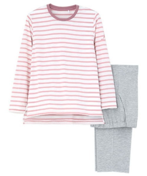 COMME CI COMME CA（コムシコムサ）の「COMME CI COMME CA/コムシコムサ　ルームウェア   天竺　長袖長パンツ　セットアップ（ルームウェア/パジャマ・レディース・ピンク/サックスブルー/レンガ・LARGE/X-LARGE/MEDIUM）」の20枚目の写真