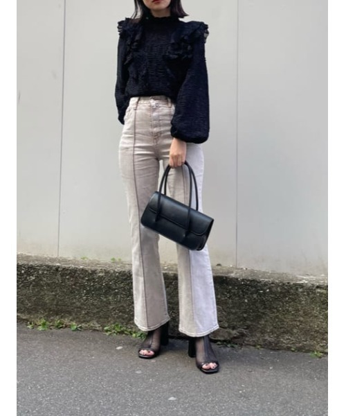 SLY（スライ）の「LIMITED ITEM PINTUCK FLARE PT-E ピンタック