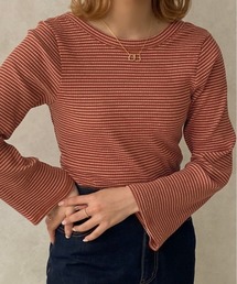 【apresjour clair】リブボーダーロンT【ZOZOTOWN限定アイテム】