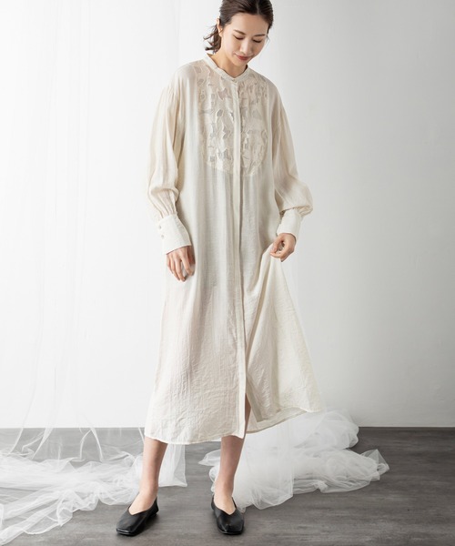 MILLION CARATS(ミリオンカラッツ)の「モチーフレースシアーワンピース(ワンピース・レディース・オフホワイト/ブラック/ピンク・FREE)」の1枚目の写真