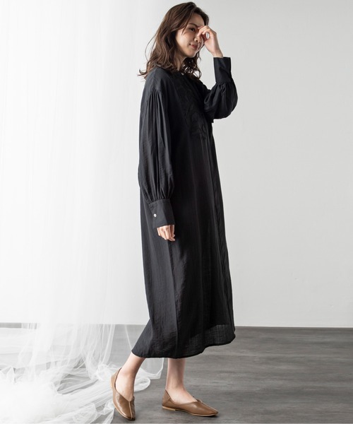 MILLION CARATS(ミリオンカラッツ)の「モチーフレースシアーワンピース(ワンピース・レディース・オフホワイト/ブラック/ピンク・FREE)」の16枚目の写真