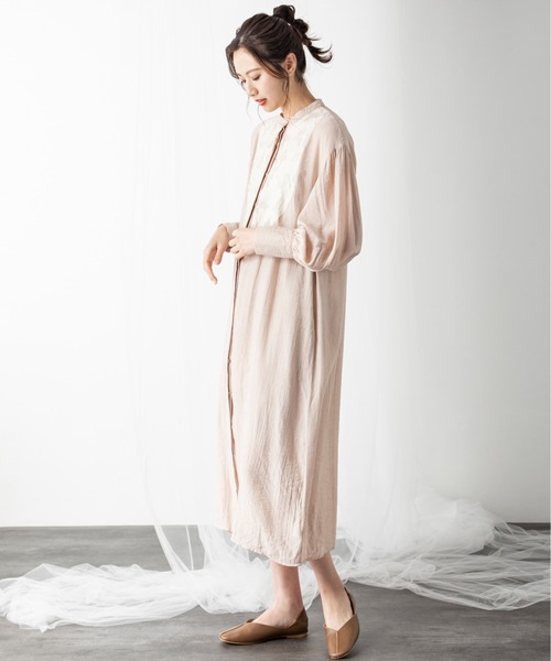 MILLION CARATS(ミリオンカラッツ)の「モチーフレースシアーワンピース(ワンピース・レディース・オフホワイト/ブラック/ピンク・FREE)」の21枚目の写真