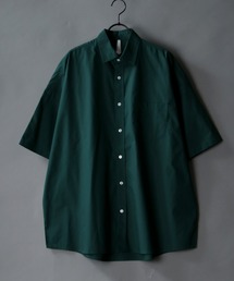 Oversize Drop shoulder broadcloth shirt/オーバーサイズ ドロップショルダー ブロード 半袖シャツ