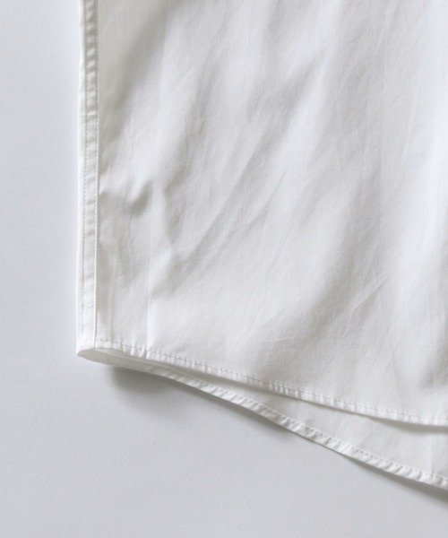 SITRY（シトリー）の「Oversize Drop shoulder broadcloth shirt/オーバーサイズ ドロップショルダー ブロード 半袖シャツ（シャツ/ブラウス・メンズ・ホワイト/ブラック/サックスブルー/グリーン/ホワイト系その他/ブルー系その他/パープル系その他/イエロー系その他/グレイッシュベージュ/ブラック系その他/グリーン系その他・M/L/XL）」の18枚目の写真