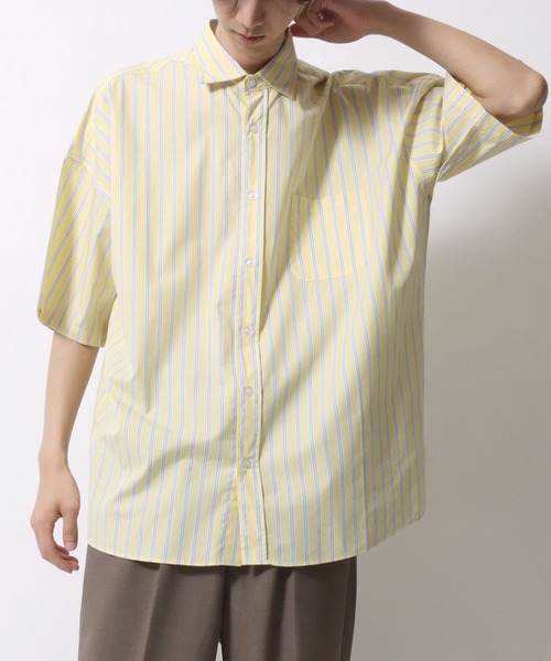 美品 ザシンゾーン オーバーサイズ ドロップショルダー シャツ◆ベージュ 美品 ザシンゾーン オーバーサイズ ドロップショルダー シャツ