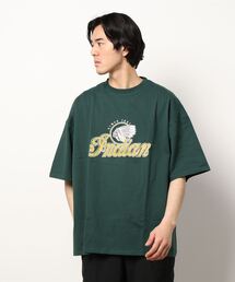 INDIAN（インディアン）の「/INDIAN/刺繍+プリント　オーバーサイズＴシャツ（Tシャツ/カットソー）」