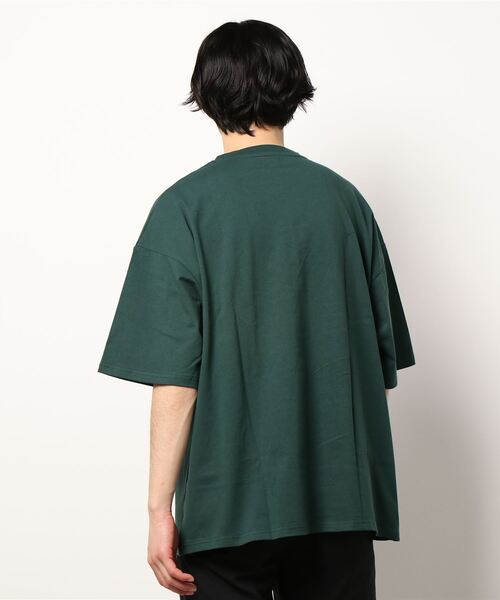 INDIAN（インディアン）の「/Bl/刺繍プリントオーバーサイズTシャツ 半袖 / INDIAN（Tシャツ/カットソー・メンズ・ホワイト/ダークグリーン/ブルーグレー・MEDIUM/LARGE）」の5枚目の写真