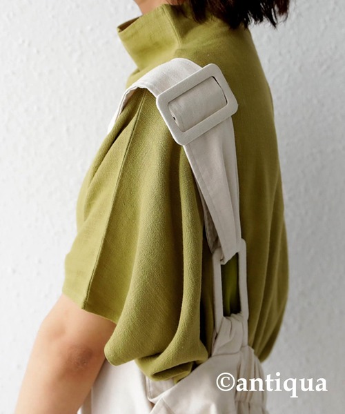 antiqua(アンティカ)の「ボトルネックドルマントップス(Tシャツ/カットソー・レディース・ブラック/ライム/ホワイト・FREE)」の21枚目の写真