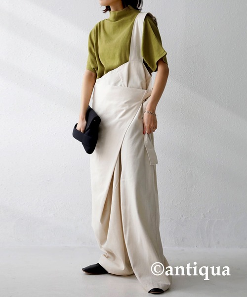 antiqua(アンティカ)の「ボトルネックドルマントップス(Tシャツ/カットソー・レディース・ブラック/ライム/ホワイト・FREE)」の22枚目の写真