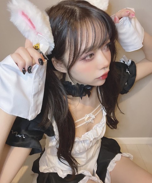 SPINNS（スピンズ）の「猫耳カチューシャ（カチューシャ・レディース・ブラック/ホワイト・ONESIZE）」の5枚目の写真